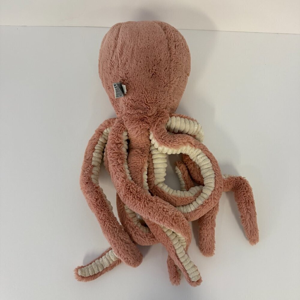 Jellycat Odell Octopus Pink Plush Stuffed Animal Large - Picture 3 of 6